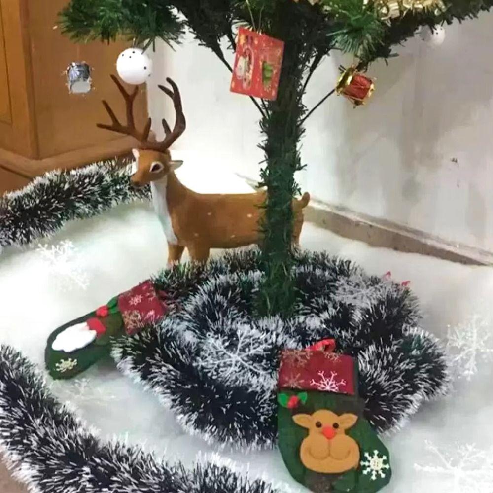 Artificial Cotton Christmas Snow Blanket Simulation Decoratiive Christmas Tree Backdrop DIY Reusable Fake Snow Carpet