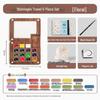 Feile Bird Chinese Style Wooden Box 15-Color Watercolor Set with Sanxingdui Dunhuang Solid Palette