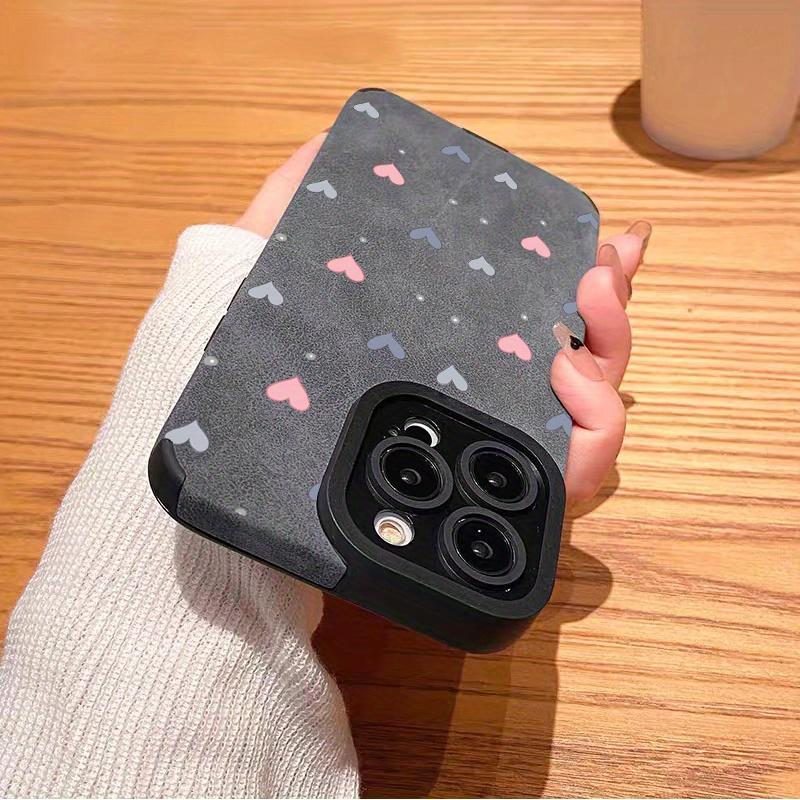 Colorful Heart-shaped Pattern Phone Case Suitable for iPhone17 16 15 14 13 12 11Pro/Max/Plus Anti Drop and Shockproof Back Cover