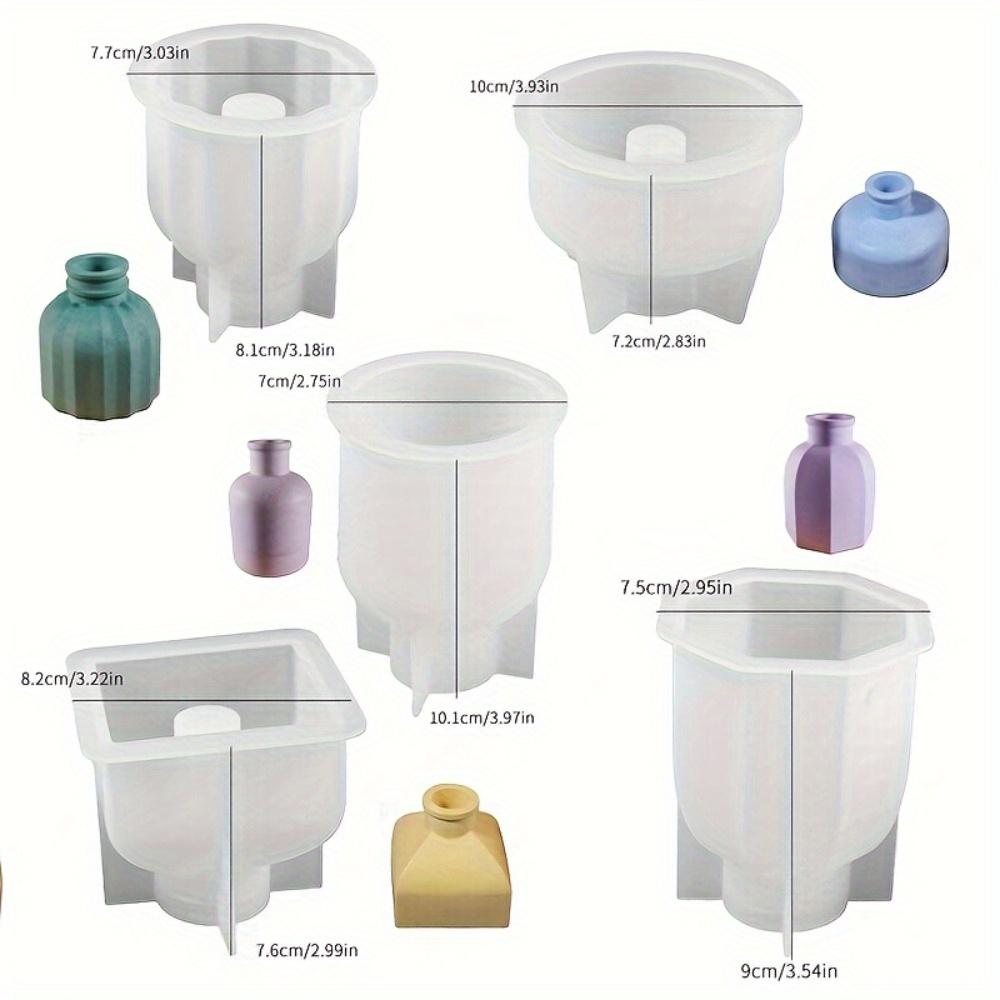 

Ароматерапевтическая бутылка гипсовая форма DIY контейнер для диффузорных палочек цементная смола бетонная ваза силиконовые формы