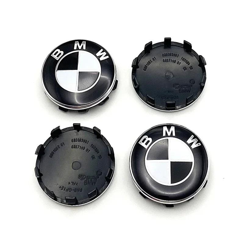 2026 Hot 4PCS 56/60/68mm Car Hub Cap Decor Sticker Badge Wheel Center Covers Decal Auto Accessories For BMW M E36 E46 E60 E90 F10 E36 G20