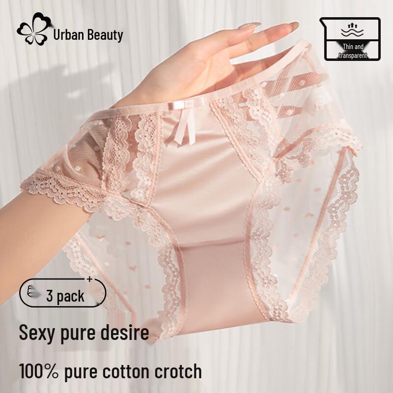 

Dushi Liren Женские сексуальные кружевные трусики, 3 шт. XL