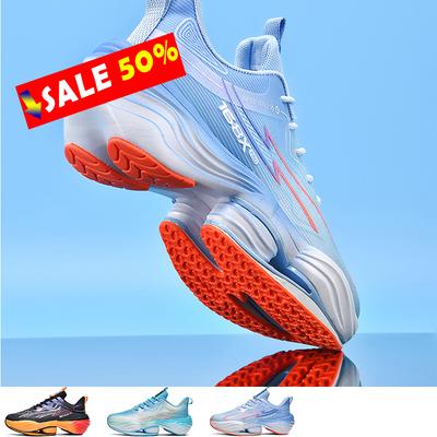 Air Cushion Men Sports Running Shoes Marathon Breathable Lightweight Women's Comfortable Athletic Nonskid Carbon Plate Sneakers