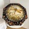 1PC Dragonfly Floral Umbrella-8-Rib Reinforced, Automatic Open, Lightweight & Durable, Cute Fashion Accessory for Outdoor-K1266