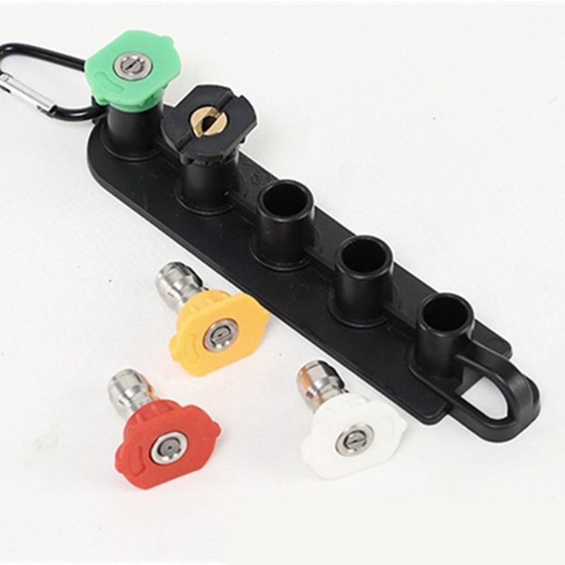 Pressure Washer Nozzle Holder 1/4Inch Quick Connect Nozzle Tip Holder Connector Holds 5 Nozzle Tip