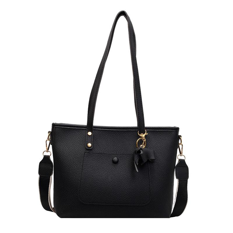 Fashion Large-capacity Bag Women's New Solid Color Versatile Commuter Shoulder Messenger Bag