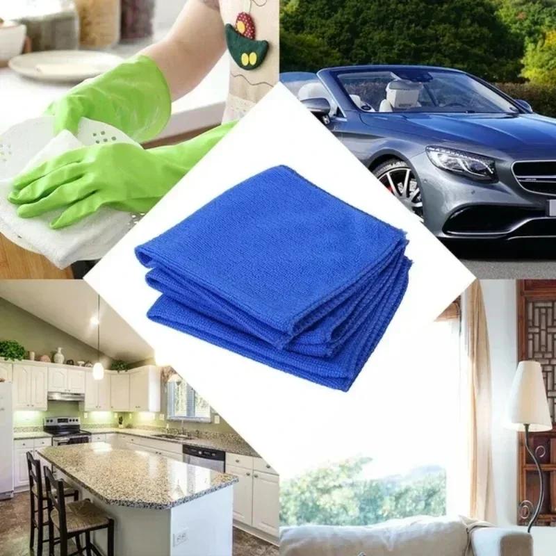 1/3PCS Universal Auto Home Washing Towel Rag Microfiber Thin Car Cleaning Towels Soft Drying Cloth Hemming Water Suction Rags