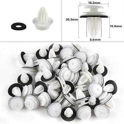 100Pcs/ Set Retaining Door Panel Clips Bumper Clips Interior Fender Screw-Rivet