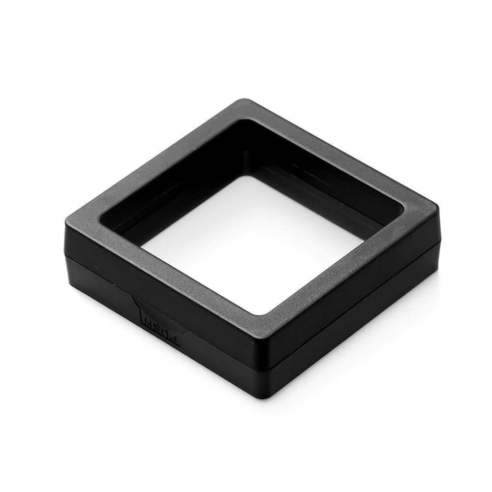 -окисление Ювелирные изделия ПЭ пленка Подвесная коробка Колье Серьги Кольцо Коробка для хранения Ювелирные изделия DIY Пленка Подвесная Витрина S чёрный