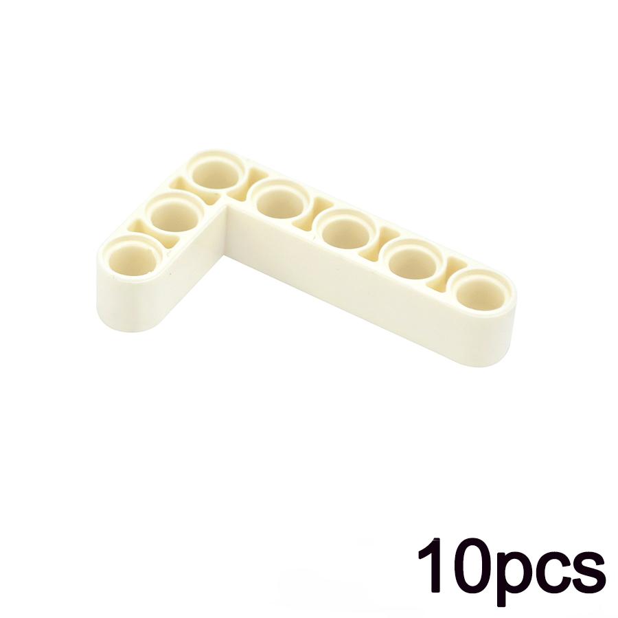 

10Pcs DIY High-Tech Liftarm Thick Building Blocks Beam 3x5 L-Shaped Arm Moc Compatible Assembles Particles 32526 Brick Parts Toy
