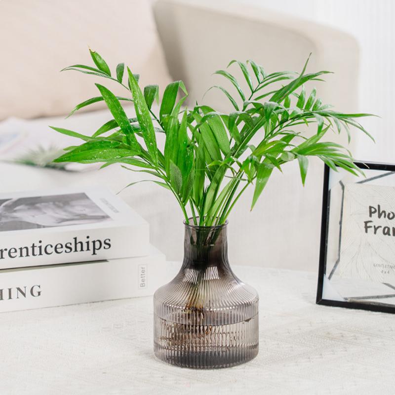 Mini Plastic Vase Modern Style Sample Transparent Vases Hydroponics Plant Flower Container Living Room Decor Table Ornaments