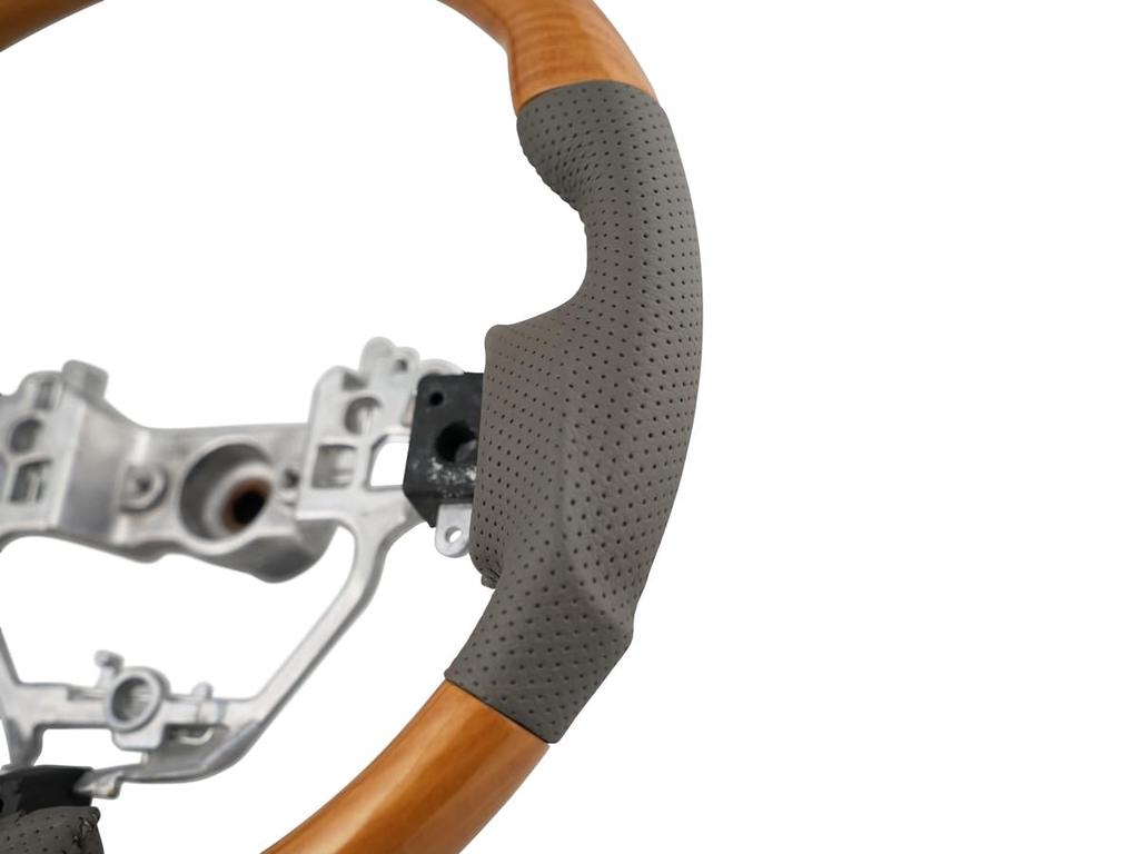 Gun Grip Steering Wheel Brown for Toyota Every Wagon DA17W TRISTAR'S (Eucalyptus Woodgrain)