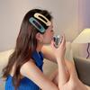 Korean Frosted Large Hair Clips For Women Girl Hair Accesories Fashion Color Solid Acrylic Hairpins Toothed Non-slip BB Barrette
