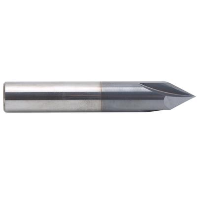 Chamfer End Mill 3 Flute 60 Degrees  Milling Cutter Tungsten Steel CNC Carving Polishing Router BitD12 X