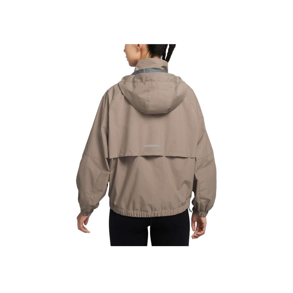 Nike Jachetă Swift Sf cu Glugă și Fermoar Mânecă Lungă Jachetă Femei Maro FB7493-233