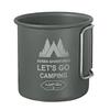 Aluminum Zinc Zinc Alloy Camping Mug with Foldable Handle Coffee Mug Camping Water Cup  for Outdoor Use