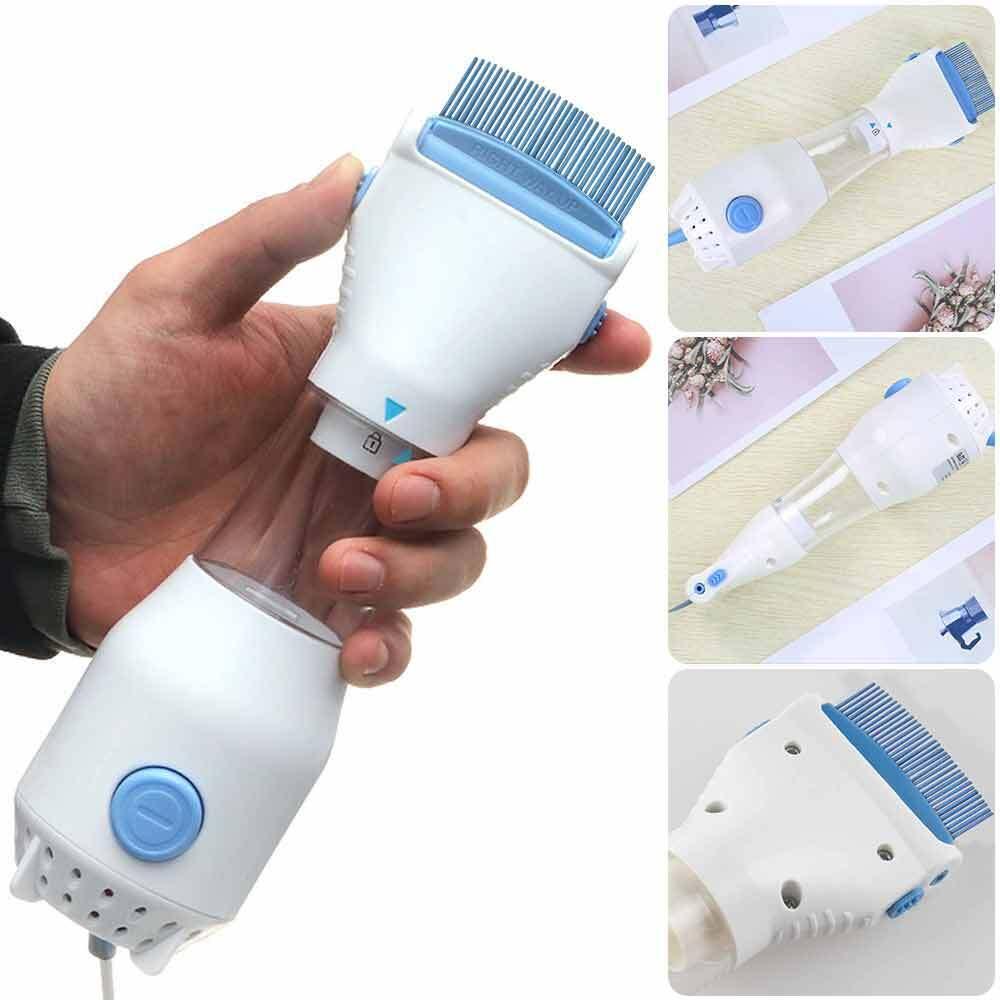 Electric Uk Vacuum Head Lice Comb Brush Pet Dog Flea Filter Remover Treatment