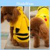 Charming Pokemon Go Pet Costume Featuring Hooded Pikachu Design For Dogs And Cats