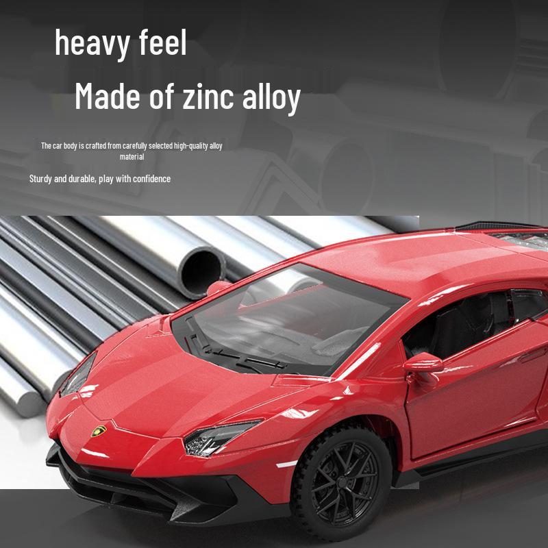 1:32 Lamborghini 750-4 Alloy Two-Door Pull-Back Off-Road Sports Car Model Toy