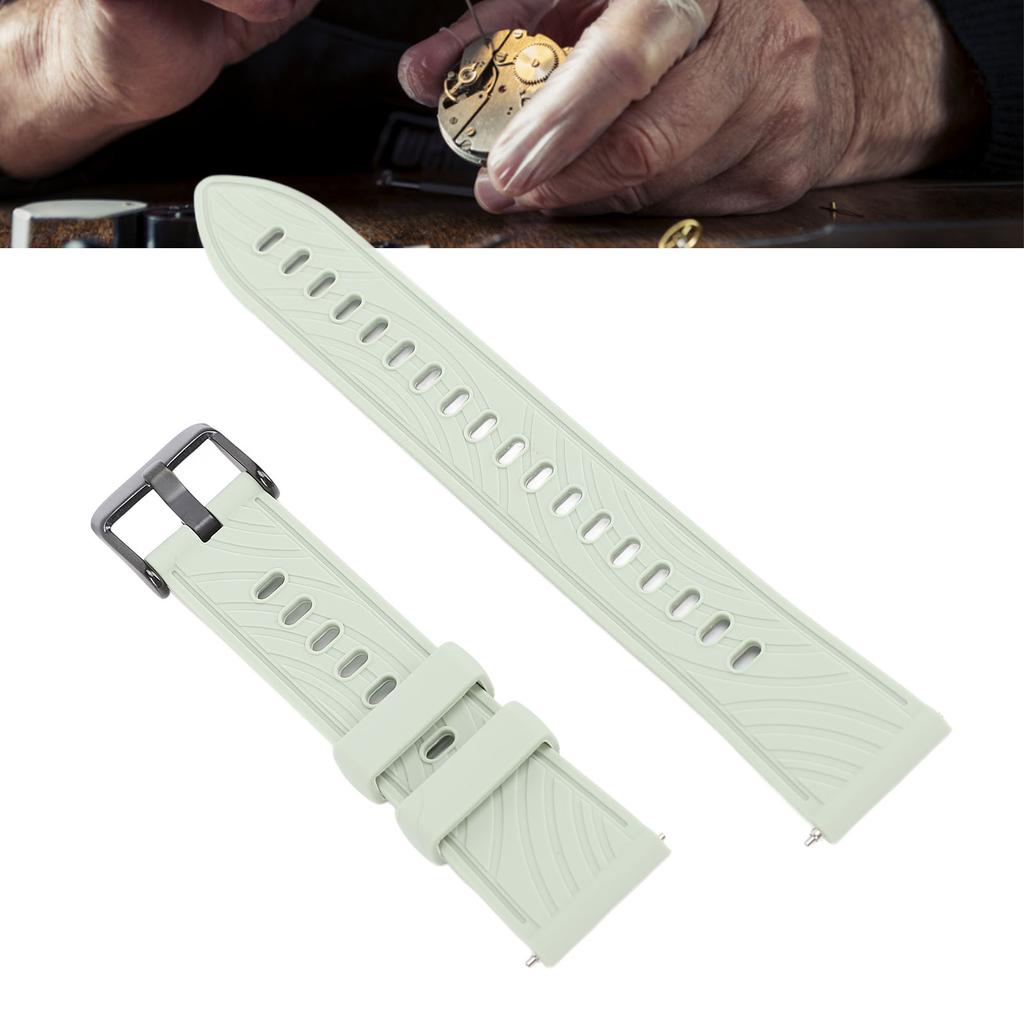 Watch Band for   Silicone Soft Breathable Quick Release Carved Smartwatch Replacement Band Strap for Men Women