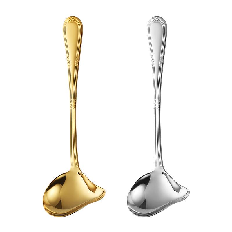Stainless Steel Duckbill Skimming and Soup Spoon for Hot Pot Cooking
