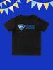 Round Neck Printed Pattern Pullover Short Sleeve Kids Tops Rocket League