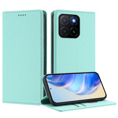 For Honor X5b Plus/Honor X5b Wallet Case RFID Blocking Litchi Texture Leather Mobile Cover