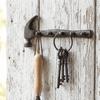 Rustic Cast Iron Wall Hooks Vintage Dual-Purpose Hooks Wall-Mounted Decor Shelf  Housewarming Gifts