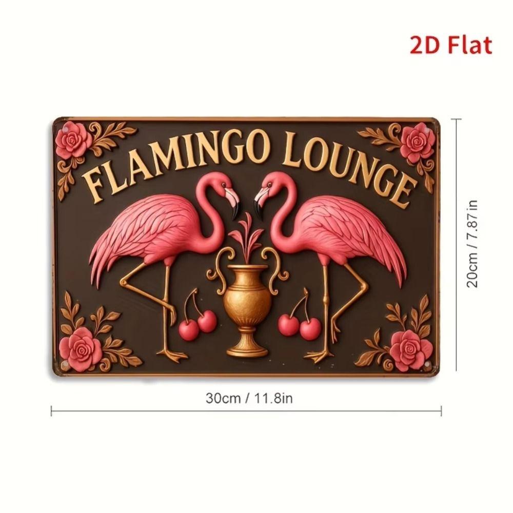 Tin Painting 20x30cm Metal Art Handmade Wall Decor Craft