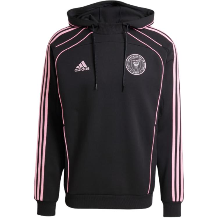 

Adidas Inter Miami CF UBP Travel Hoodie Soft Fleece Soccer Streetwear Hooded Sweatshirt Men Black JE5534 S