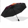 Korn Print 8?Ribs Automatic Umbrella Wind Resistant Lightweight Folding Umbrella For Outdoor Travel