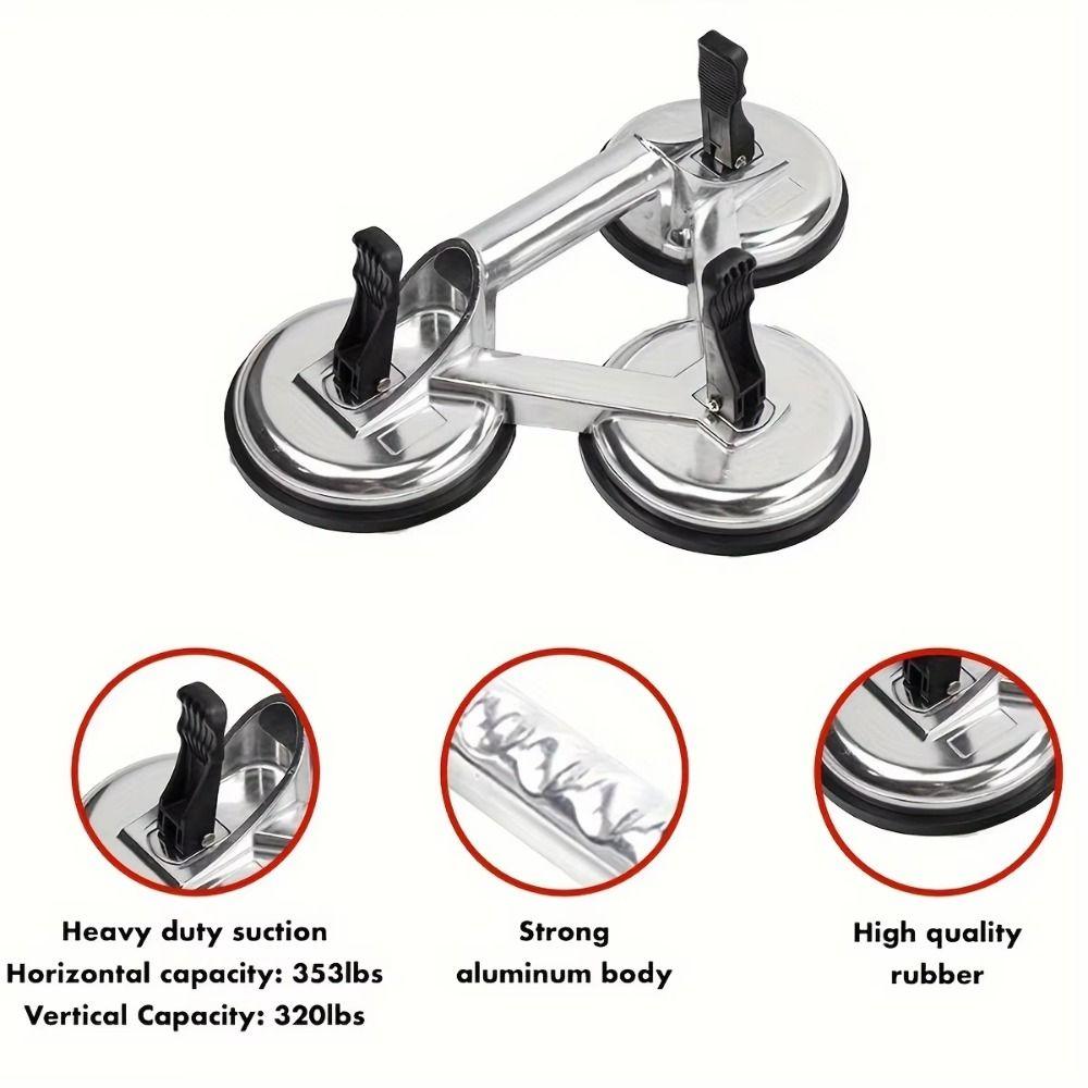 Strong Suction Glass Suction Cup Lifter Aluminum Zinc Zinc Alloy Vacuum Dent Puller  Lifting Tile