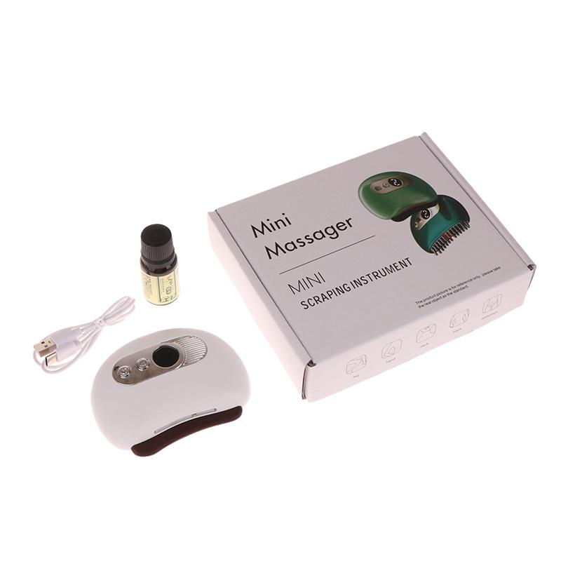 USB Electric Guasha Massager with Hot Stone Heating Vibration Facial Lifting Gua Sha Tool for Neck Back Face Skin Scraping Board