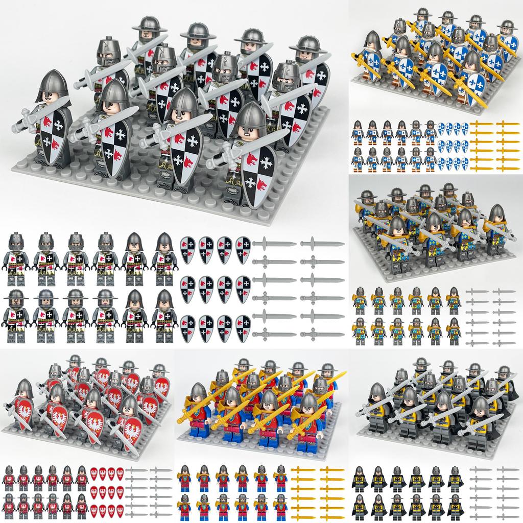 Building Blocks Medieval Knights Military Dragon Soldiers Ancient Castle Figures