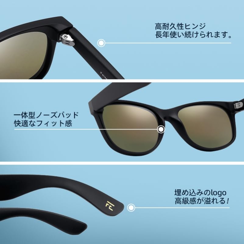 FEISEDY Sunglasses Polarized Sports UV400 Lightweight 17g B1324 Women's Men's
