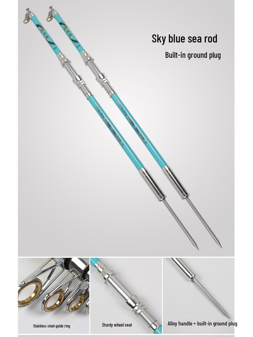 

Удилище для морской рыбалки на дальние расстояния - сверхжесткое 2,1-3,6 метра Dawa Zhan with ground plug, 3.6