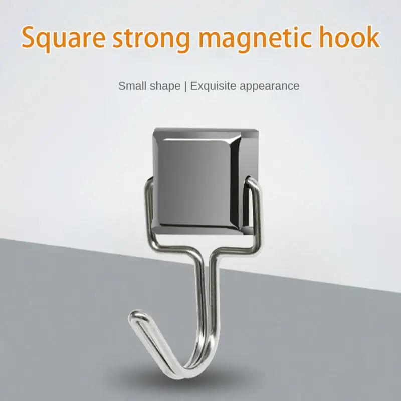 1-10PCS Strong Magnetic Hooks Multi-Purpose Storage Hooks Home Kitchen Bar Storage Hooks Key Storage Hooks Bathroom Hangers