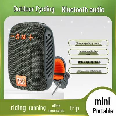 Zhuopu Outdoor Portable Waterproof Bluetooth Speaker with Card Slot and Bracket CN Plug (adapter Included)