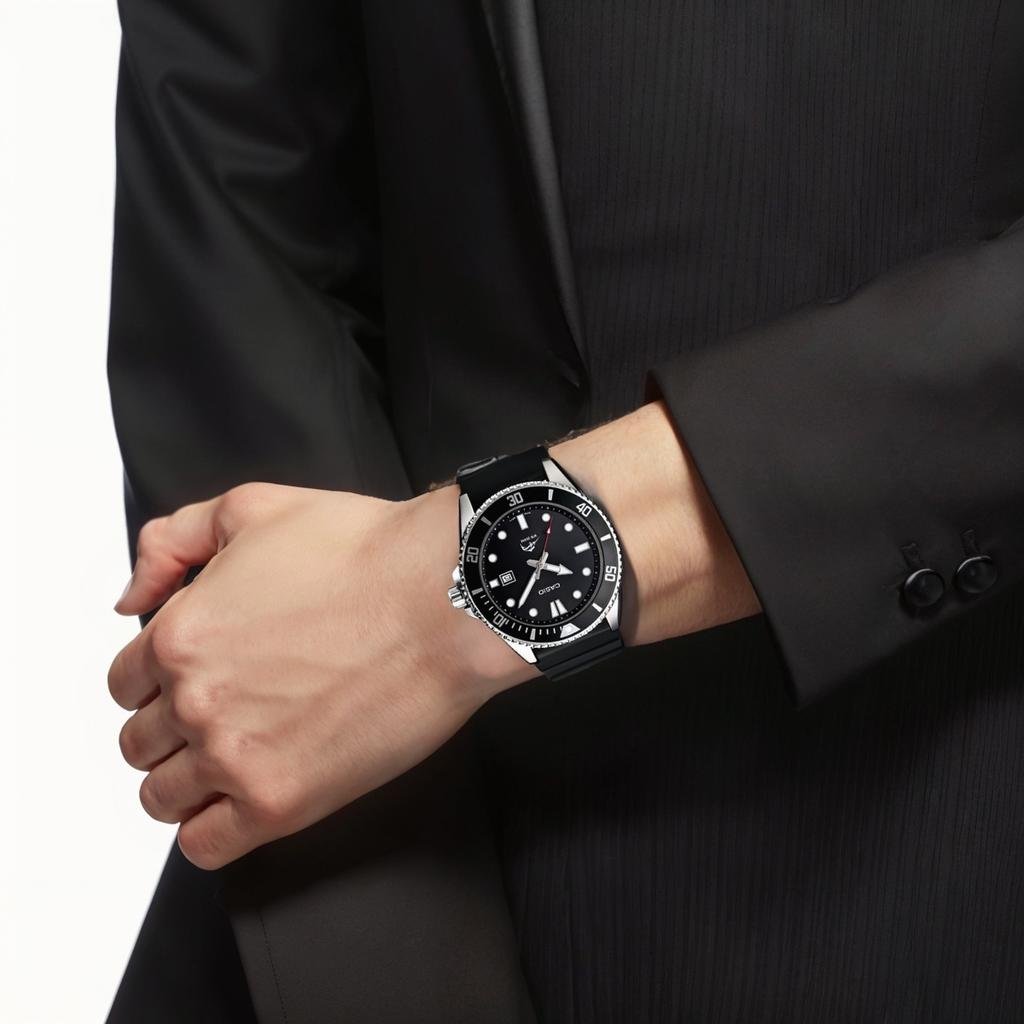 Casio Orologio da uomo nero MDV106-1A-