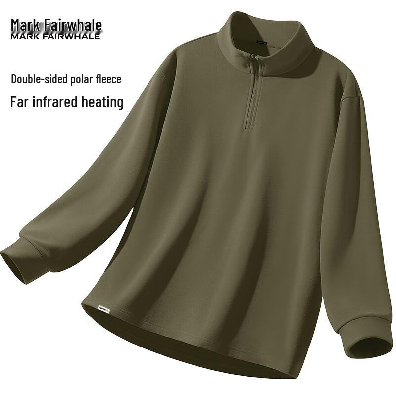 Mark Fairwhale Men s Autumn/Winter Half-Zip Fleece Base Layer Shirt M