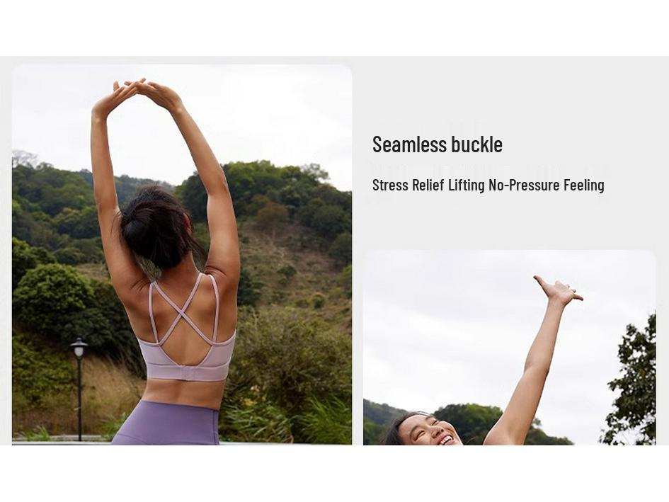 Women's High-Intensity Shockproof Sports Bra for Fitness, Running, and Yoga - Beautiful Back Design