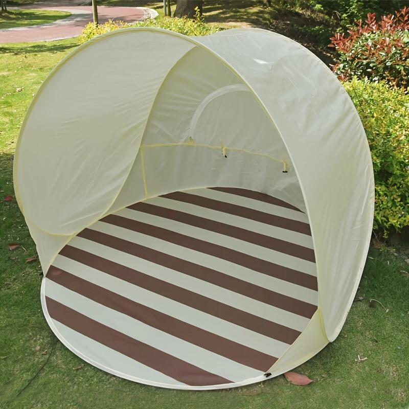 Tragbares Strandzelt zum Sonnenschutz, Geeignet für den Innen- und Außenbereich, Perfekt für Gärten und Innenhöfe, mit Schneller Aufbau
