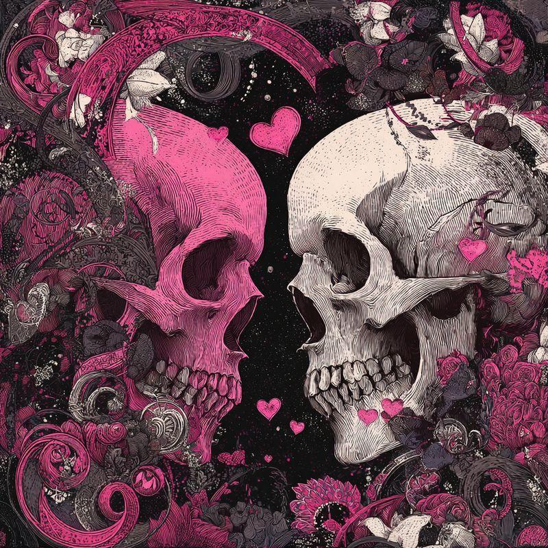 Full Drill Square Diamond Painting Pink skull 5D DIY Diamond Art Mosaic Cross Stitch Halloween Handicraft H