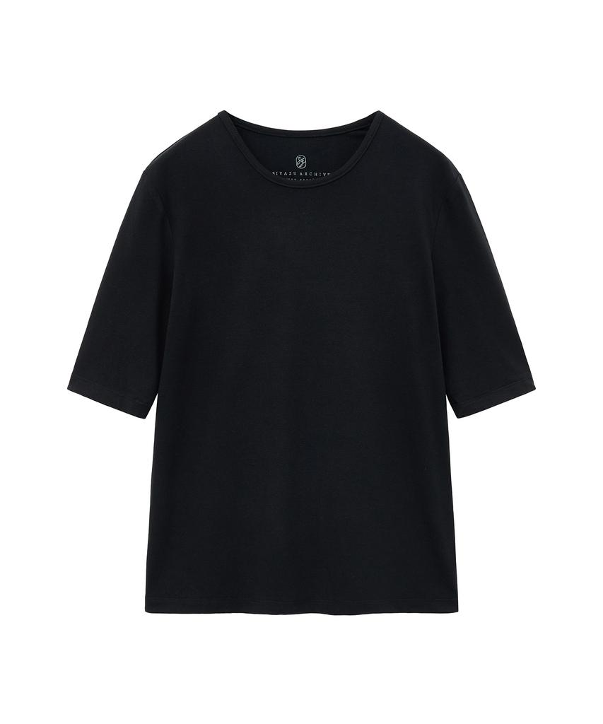Siyajyu Sitp5228 Wool Blend Soft Sleeveless T-Shirt_Black