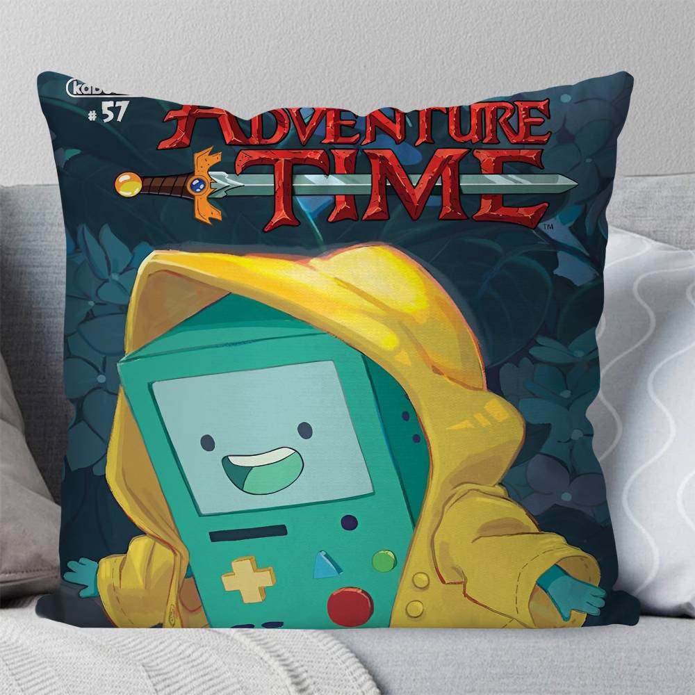 Cartoon Adventure Time Classic Movie Pillow Case Square Pillow Bedroom Sofa Leisure Comfort Cushion Living Room Home Decoration