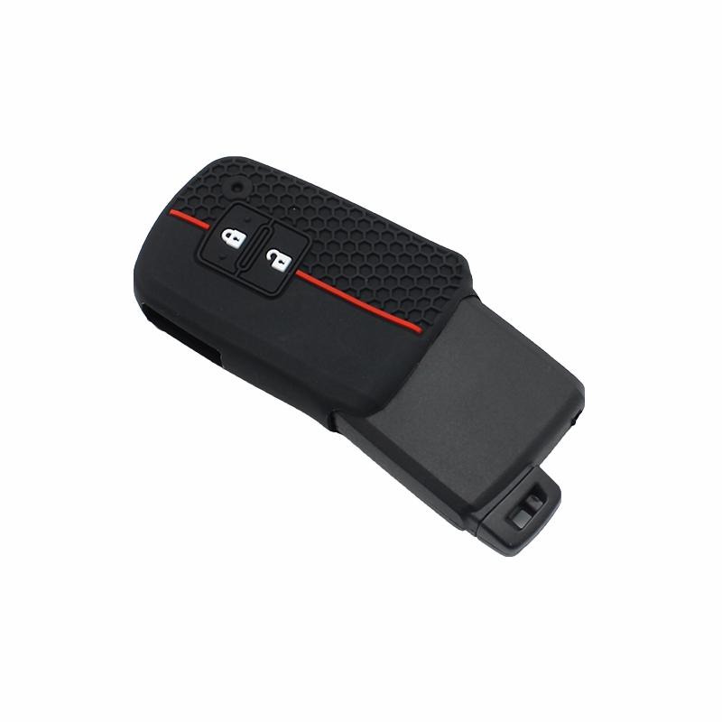 Cocolockey Car Key Case For Toyota Corolla Harrier Prius Auris Yaris 2Button Smart Keys Silicone Skin 2012- Cars Accessories