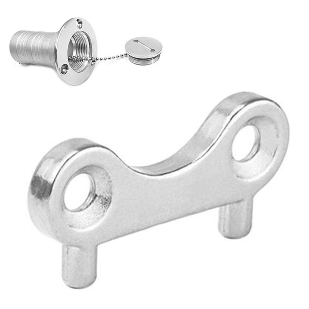 2pcs Replacement Universal Boat Yacht Deck Fill Plate Key Marine Fuel Tank Stainless Steel Spare Rustproof Waste Cap Accessories