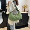 Bag Women's Bag Large Capacity Autumn and Winter New Sponge Bag Soft Waxy Shoulder Tote Bag Versatile Retro Messenger Women's Bag