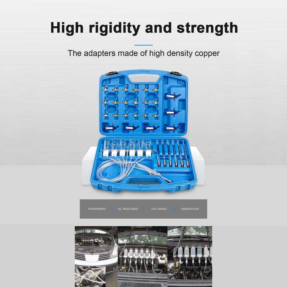 DieselFlow Meter Test Adaptor Set DieselFlow Meter Test Kit Common Rail Adaptor Oil Return Detection Tools