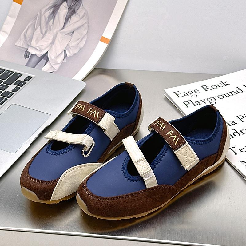 F-Ballet Spring Soft Sole Is Not Tired, Versatile Color Matching Soft Sole Casual Sports Women's Shoes